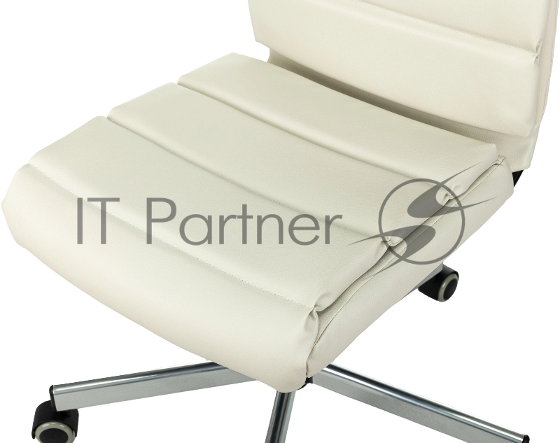 Кресло Бюрократ CH-320M бежевый эко.кожа крестов. металл