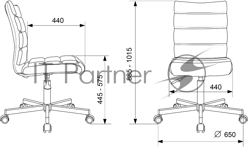 Кресло Бюрократ CH-320M бежевый эко.кожа крестов. металл