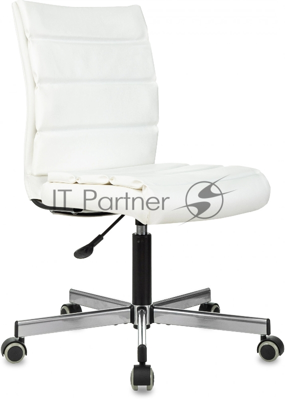 Кресло Бюрократ CH-320M белый эко.кожа крестов. металл черный пластик черный