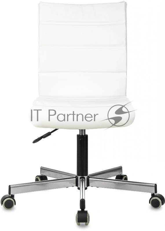 Кресло Бюрократ CH-320M белый эко.кожа крестов. металл черный пластик черный