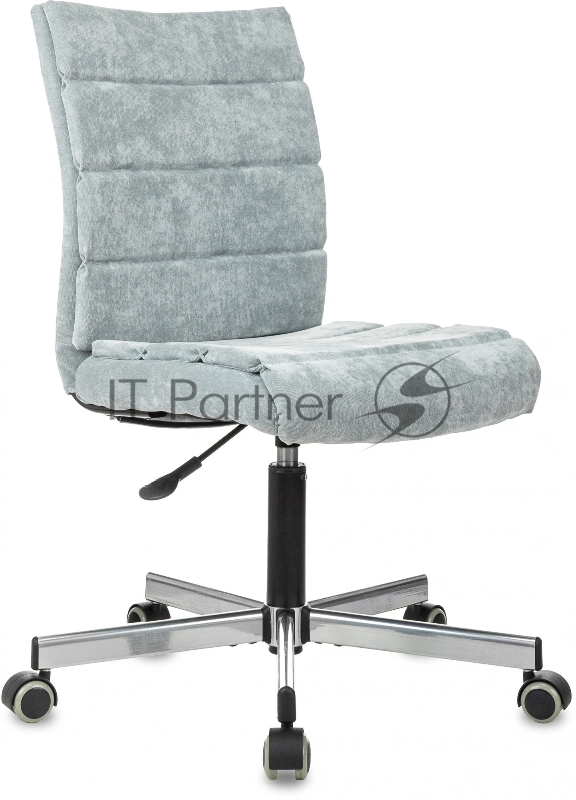 Кресло Бюрократ CH-320M серо-голубой Light-28 крестов. металл