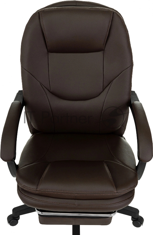 Кресло руководителя Бюрократ CH-868N-F коричневый эко.кожа крестов. пластик подст.для ног