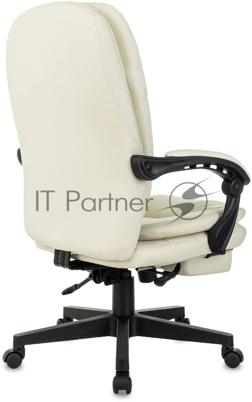 Кресло руководителя Бюрократ CH-868N-F слоновая кость эко.кожа крестов. пластик подст.для ног