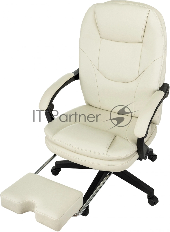 Кресло руководителя Бюрократ CH-868N-F слоновая кость эко.кожа крестов. пластик подст.для ног