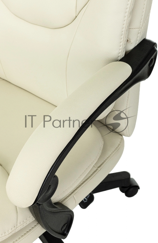Кресло руководителя Бюрократ CH-868N-F слоновая кость эко.кожа крестов. пластик подст.для ног