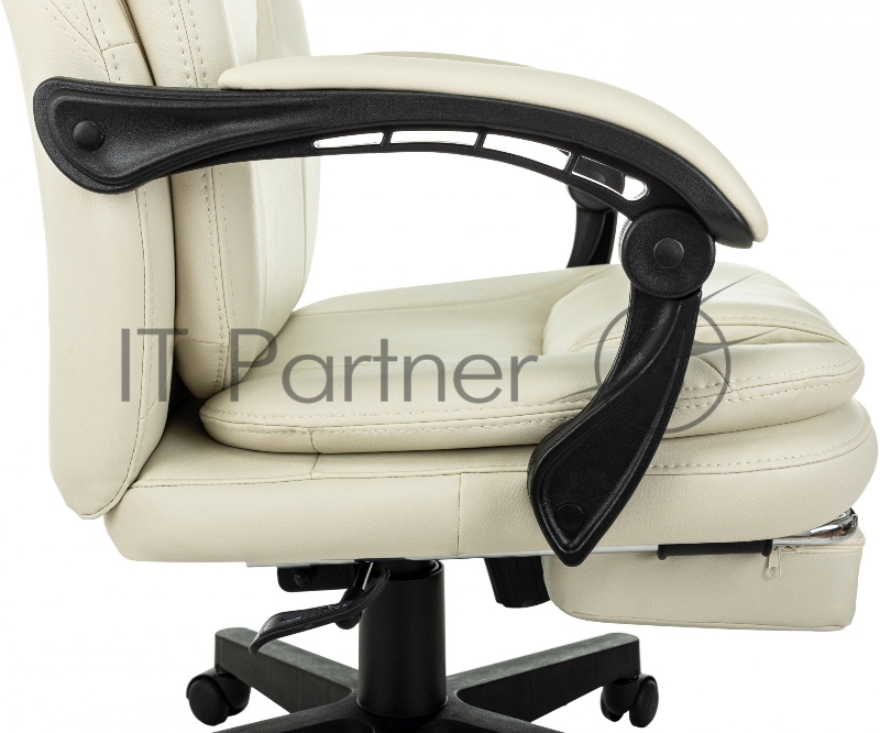 Кресло руководителя Бюрократ CH-868N-F слоновая кость эко.кожа крестов. пластик подст.для ног