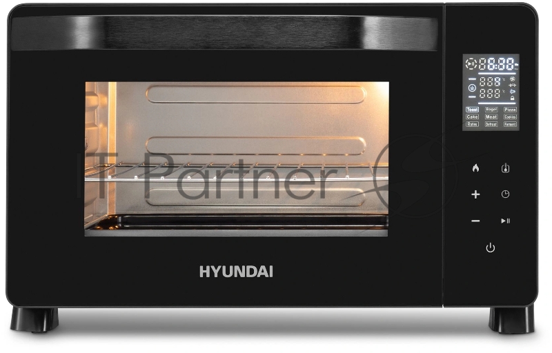 Мини-печь Hyundai MIO-HY088 23л. 1500Вт черный