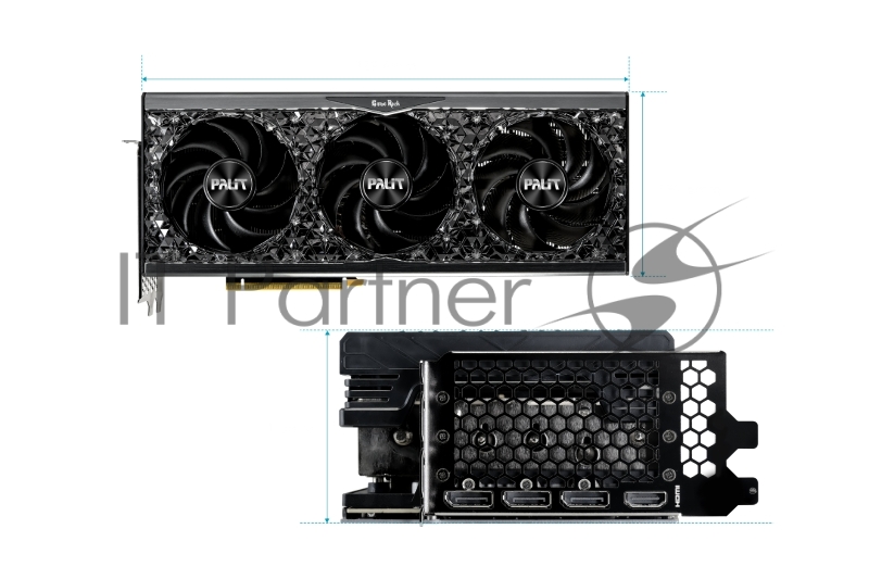 Видеокарта PALIT NVIDIA GeForce RTX 4070 Ti SUPER 16 Гб GDDR6X 256 бит PCI-E 4.0 GPU 2340 МГц 1xВыход HDMI 1xВыход DisplayPort NED47TS019T2-1020Q