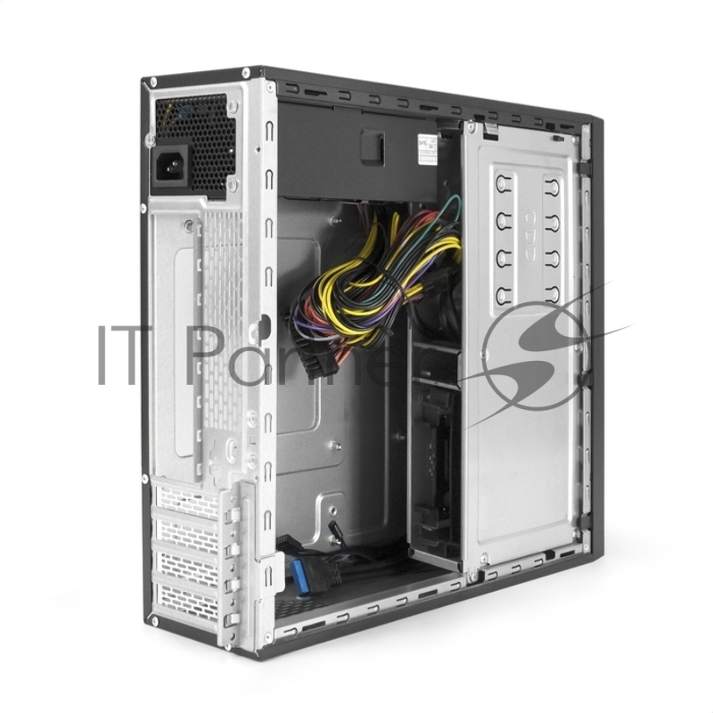 Корпус Desktop ExeGate MI-641-01C-TPS350 (mini-ITX/mATX, БП TPS350 с вент. 8см, 2*USB+2*USB3.0+TypeC, HD аудио, черный)