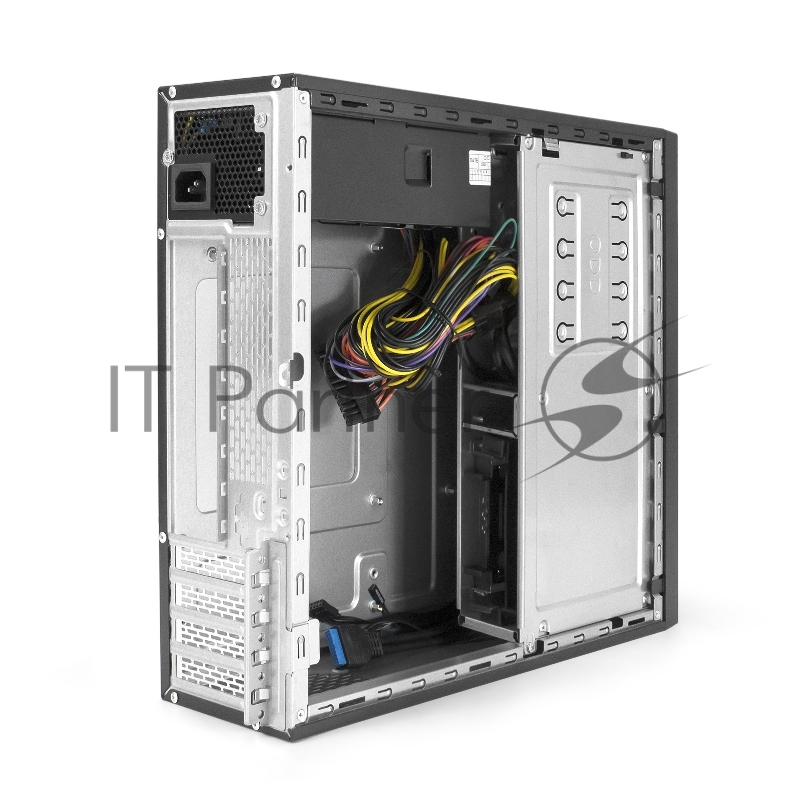 Корпус Desktop ExeGate MI-641-01C-TPS350 (mini-ITX/mATX, БП TPS350 с вент. 8см, 2*USB+2*USB3.0+TypeC, HD аудио, черный)