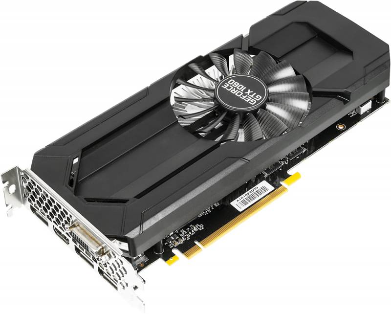 Видеокарта Palit GeForce GTX 1060 StormX 6ГБ (GeForce GTX 1060, DDR5, DVI, HDMI, 3xDP) (PCI-E)