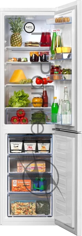 Холодильник Beko B1RCNK332W белый двухкамерный 200/100л морозилка снизу