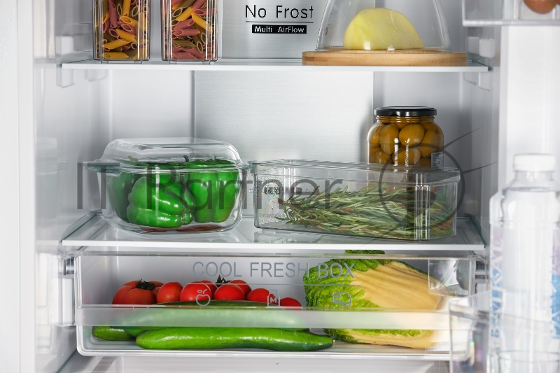 NORDFROST RFC 390D NFGW Холодильник белое матовое стекло