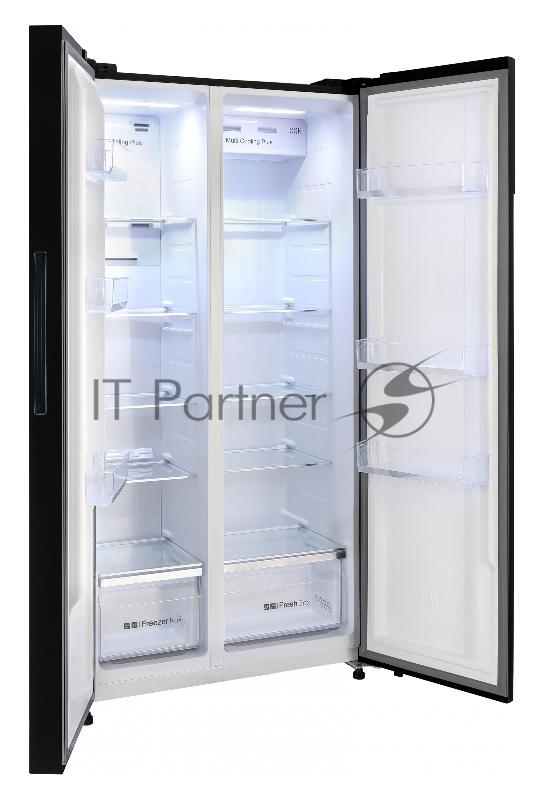 NORDFROST RFS 525DX NFGB inverter Холодильник черное стекло