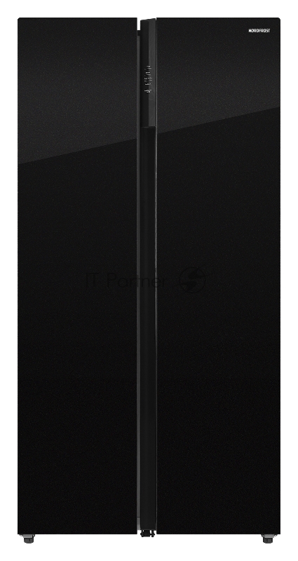 NORDFROST RFS 525DX NFGB inverter Холодильник черное стекло