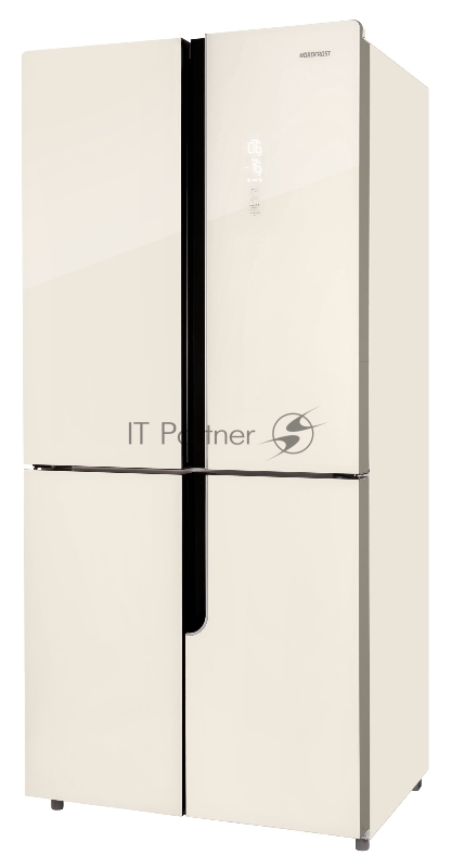 NORDFROST RFQ 510 NFGI inverter Холодильник бежевое стекло