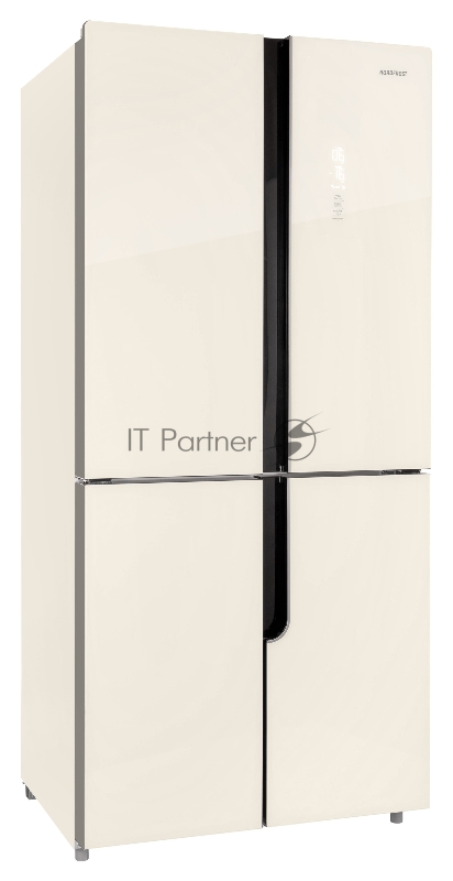 NORDFROST RFQ 510 NFGI inverter Холодильник бежевое стекло