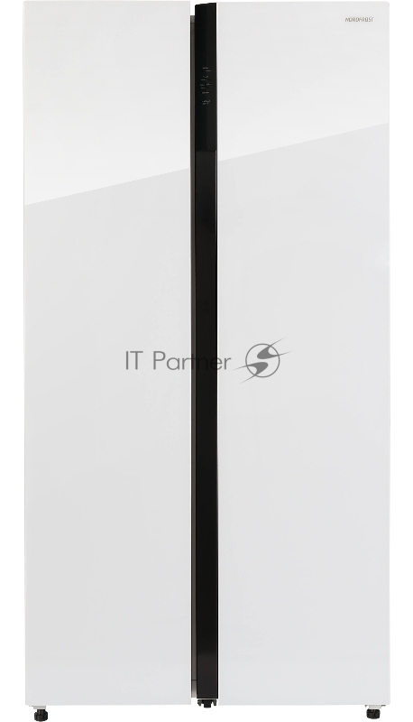 NORDFROST RFS 525DX NFGW inverter Холодильник белое стекло