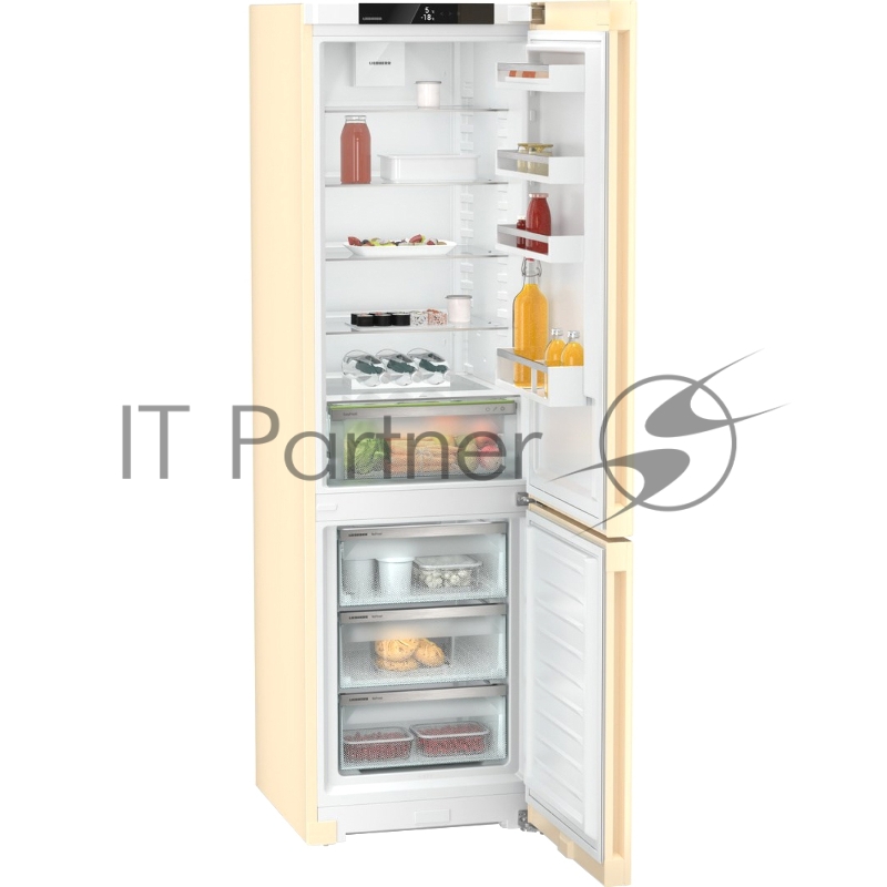 Холодильники LIEBHERR/ Pure, EasyFresh, МК NoFrost, 3 контейнера МК, в. 201,5 см, ш. 60 см, класс ЭЭ A, внутренние ручки, бежевый цвет