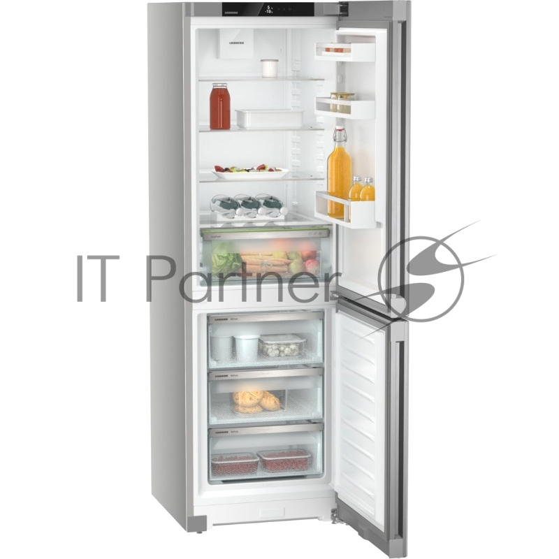 Холодильники LIEBHERR/ Pure, EasyFresh, МК NoFrost, 3 контейнера МК, в. 185,5 см, ш. 60 см, класс ЭЭ A, внутренние ручки, покрытие SteelFinish