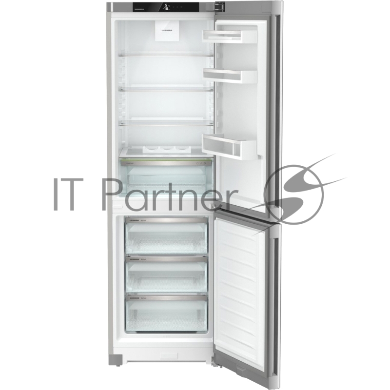 Холодильники LIEBHERR/ Pure, EasyFresh, МК NoFrost, 3 контейнера МК, в. 185,5 см, ш. 60 см, класс ЭЭ A, внутренние ручки, покрытие SteelFinish