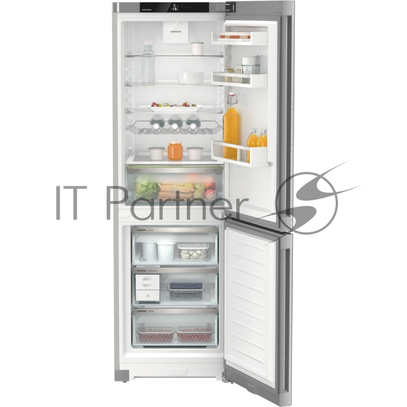 Холодильники LIEBHERR/ Plus, EasyFresh, МК NoFrost, 3 контейнера МК, в. 185,5 см, ш. 60 см, класс ЭЭ A++, внутренние ручки, двери из нерж. стали