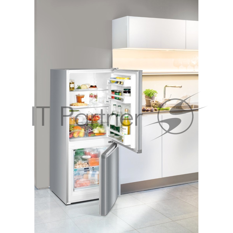 Холодильники Liebherr/ 137.2x55x63, объем камер 156/53 л, нижняя морозильная камера, серебристый