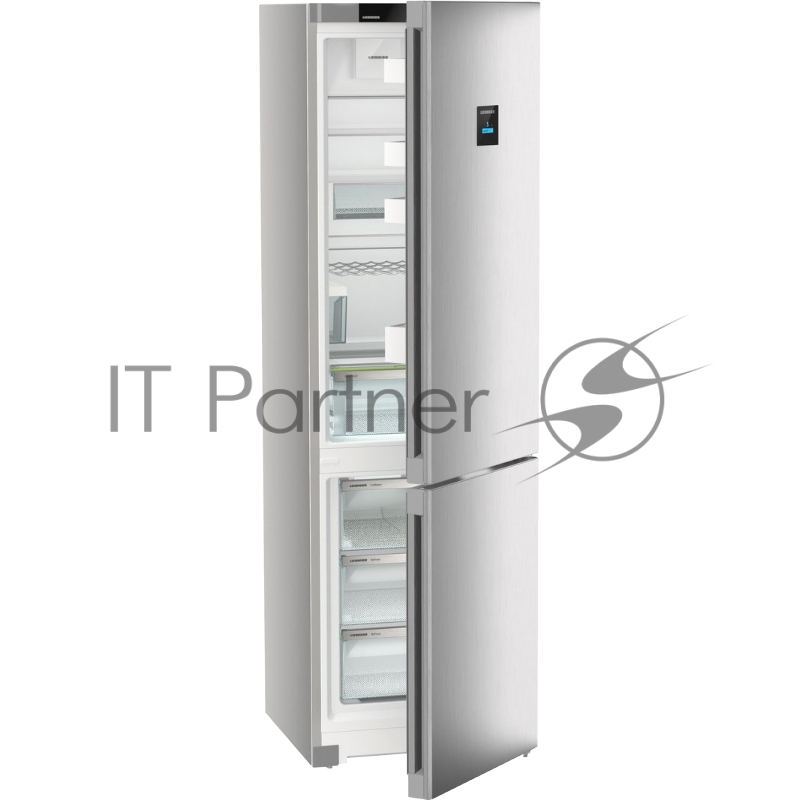 Холодильники LIEBHERR/ Plus, EasyFresh, МК NoFrost, 3 контейнера МК, в. 201,5 см, ш. 60 см, класс ЭЭ A++, внутренние ручки, двери SteelFinish, дисплей на двери, IceMaker-Tank