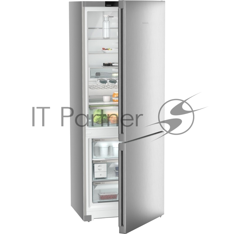 Холодильники LIEBHERR/ Plus, EasyFresh, МК NoFrost, 3 контейнера МК, в. 201,5 см, ш. 75 см, класс ЭЭ A++, внутренние ручки, цвет Steel Finish,,полезный объём: 474 л (346 л + 128 л)