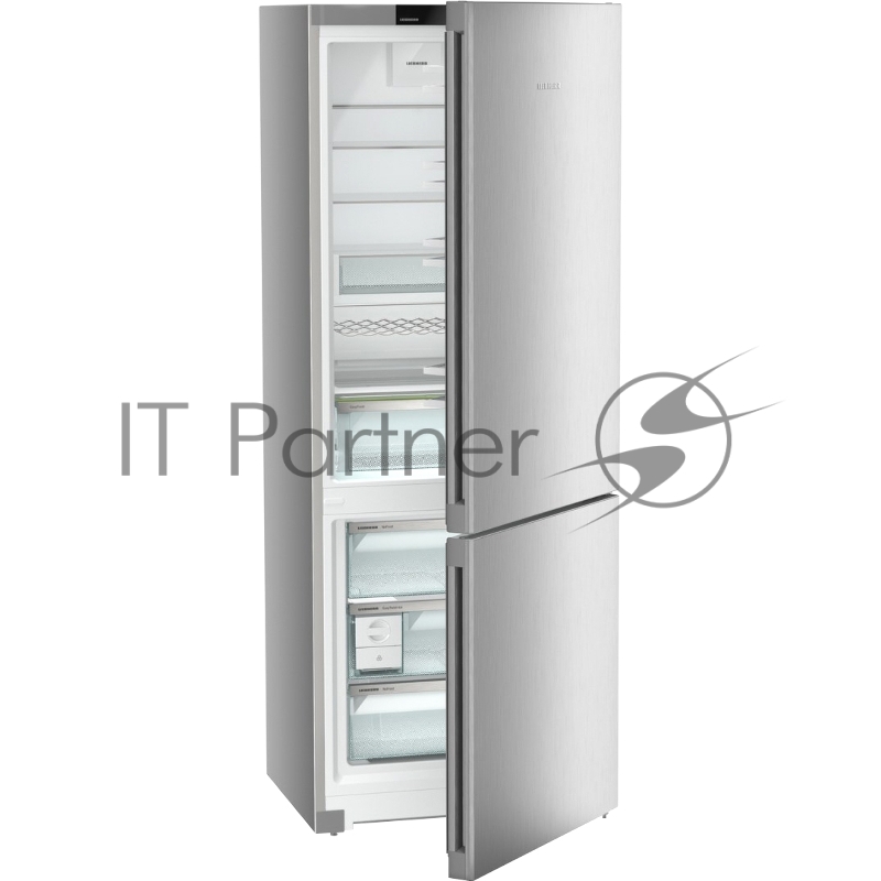 Холодильники LIEBHERR/ Plus, EasyFresh, МК NoFrost, 3 контейнера МК, в. 201,5 см, ш. 75 см, класс ЭЭ A++, внутренние ручки, цвет Steel Finish,,полезный объём: 474 л (346 л + 128 л)