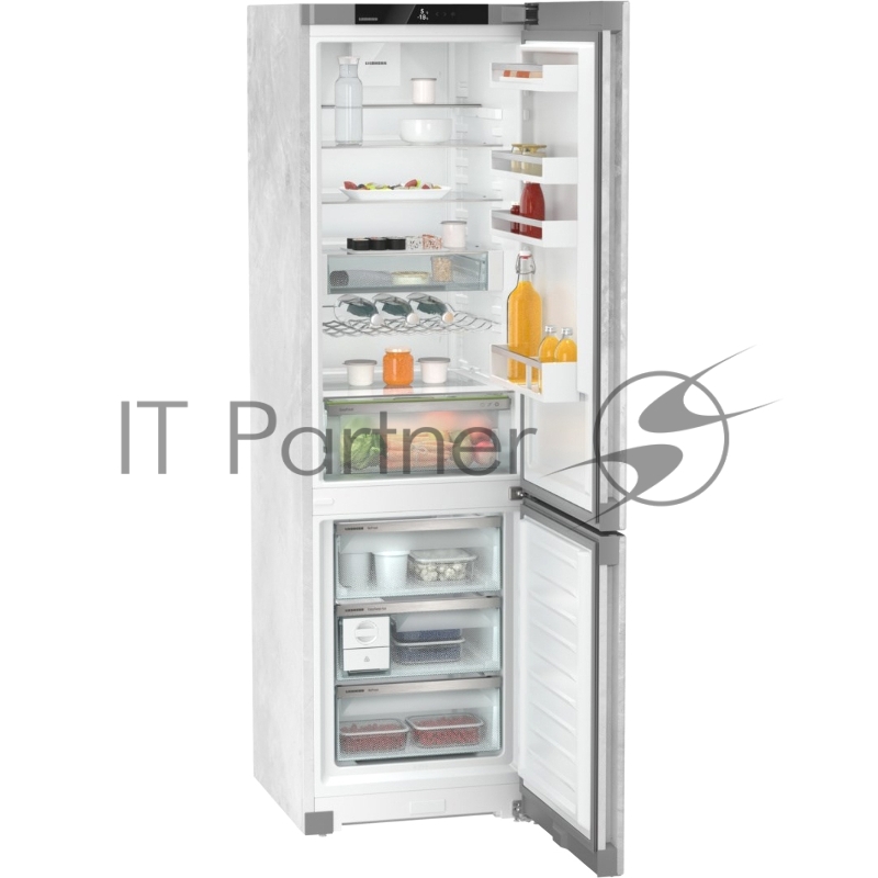 Холодильники LIEBHERR/ Plus, EasyFresh 1 контейнер, МК NoFrost.., 3 контейнера МК, в. 201,5 см, ш. 60 см, класс ЭЭ A++, внутренние ручки, цвет Portland Concrete (цемент)