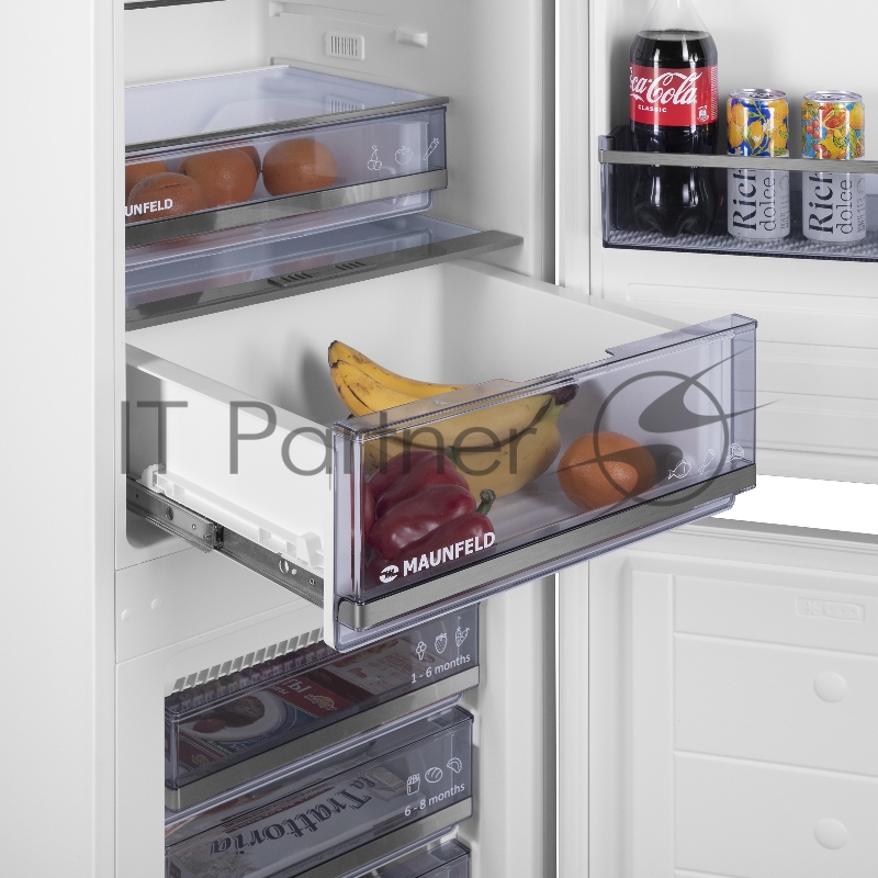 Холодильник-морозильник встраиваемый MAUNFELD MBF193NFFWGR