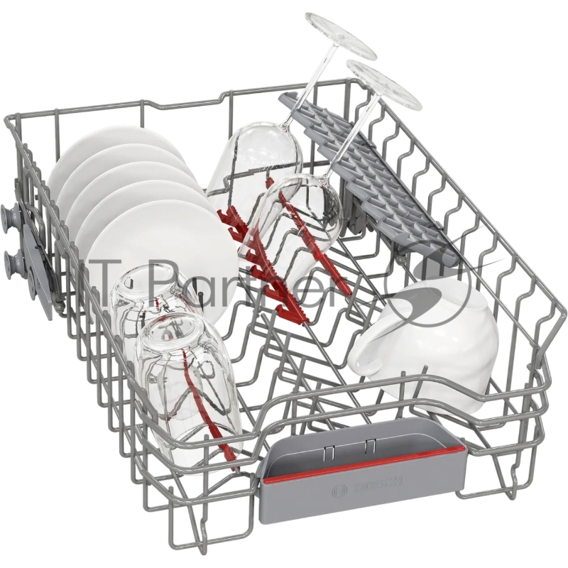 Встраиваемая посудомоечная машина Bosch, узкая, 10 комплектов, 10 программ, 6 температурных режимов, электронное управление, дисплей, Aquastop, конденсационная сушка, цвет белый