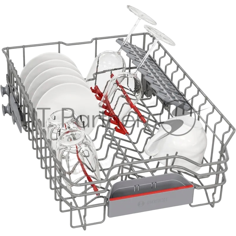 Serie 4. Посудомоечная машина 45 см, полновстраиваемая. Вместимость: 10 комплектов посуды, встраиваемая полностью, вместимость: 10 комплектов, программ мойки: 6, расход воды: 9.5 л, электронное управление, конденсационная сушка, защита от протечек, В