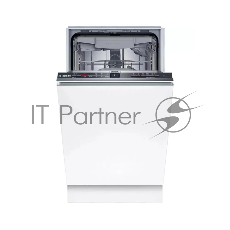 Встраиваемая посудомоечная машина шириной 45см, загрузка на 10 комплектов посуды, электронное управление, 4 программы, 44.8x55x81.5 см, сушка: с теплообменником, индикация на полу: луч, пр-во Польша
