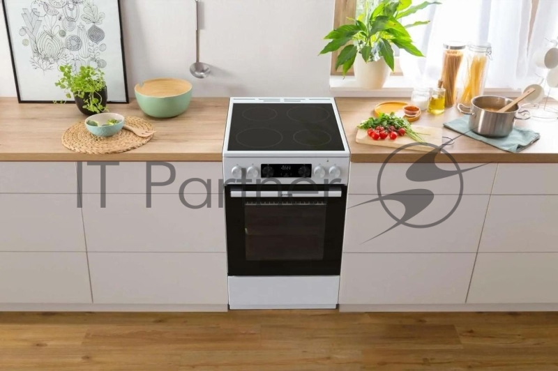 Плита Электрическая Gorenje GEC5C42WG белый стеклокерамика (без крышки)