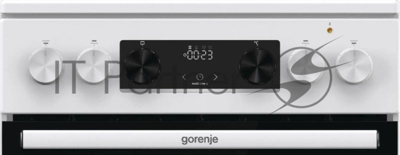 Плита Электрическая Gorenje GEC5C42WG белый стеклокерамика (без крышки)