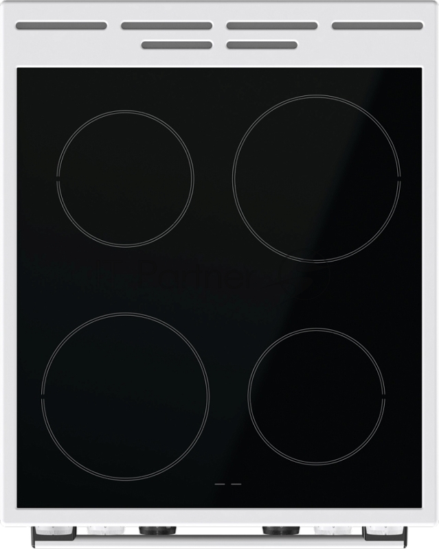 Плита Электрическая Gorenje GEC5C42WG белый стеклокерамика (без крышки)