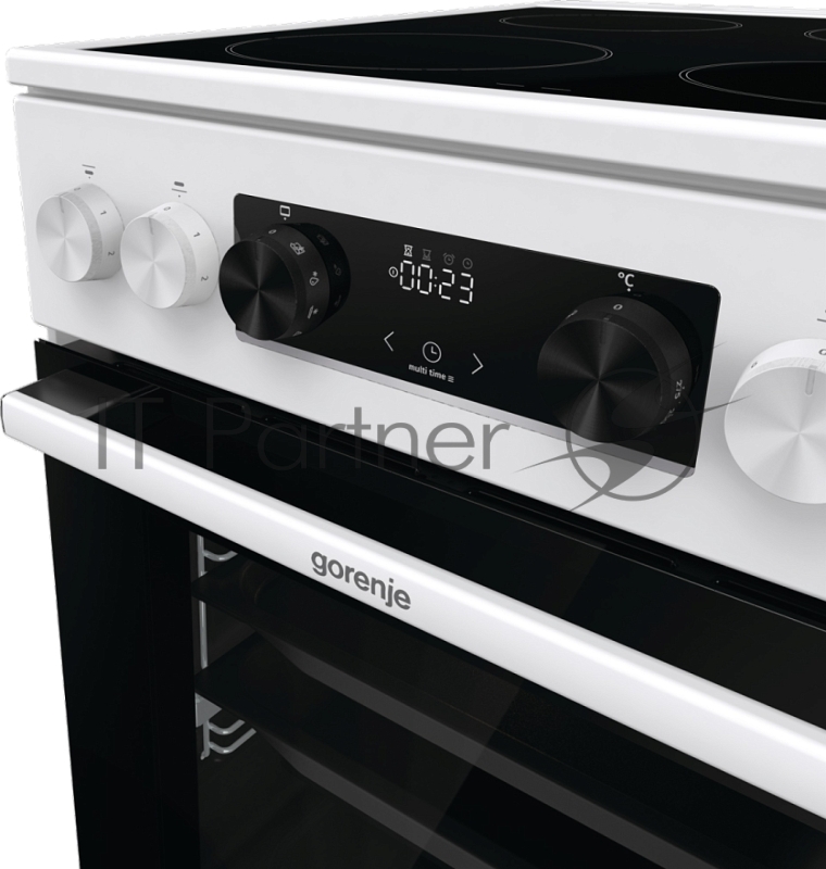 Плита Электрическая Gorenje GEC5C42WG белый стеклокерамика (без крышки)