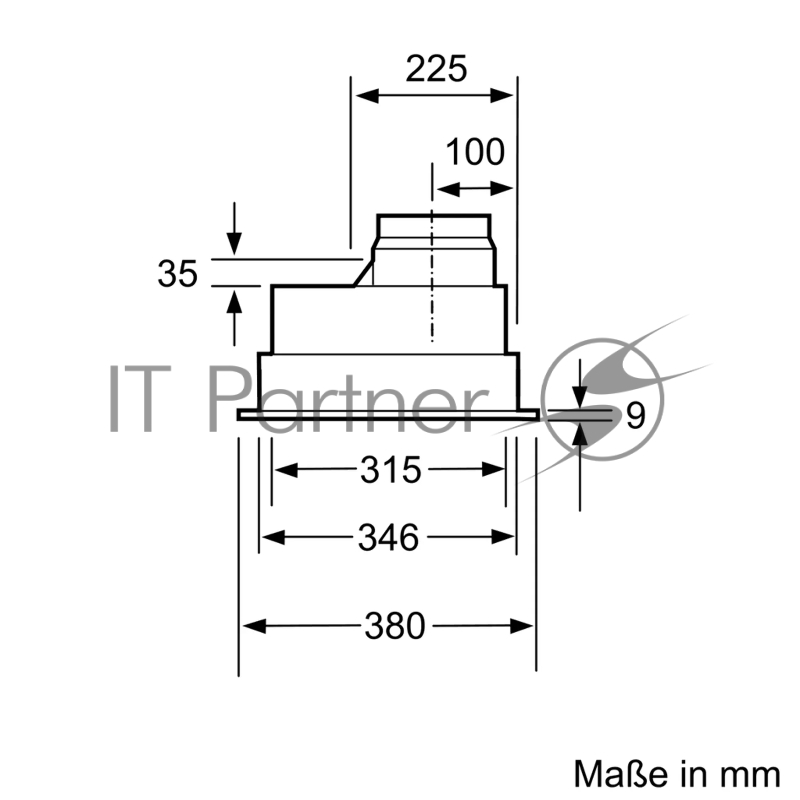 Встраивамая вытяжка,ширина 75см,производительность до 639 м3/ч., 2 мотора, 3 ступени + интенсивный режим, LED-освещение (2 х 2,15 Вт), ползунковый переключатель