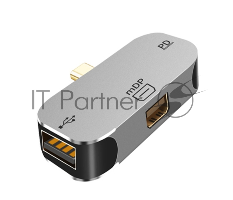 Адаптер Type C на Mini Display Port + USB + PD