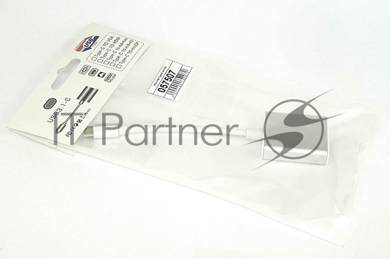 Адаптер Multiport Type-C на VGA для MacBook, серебристый