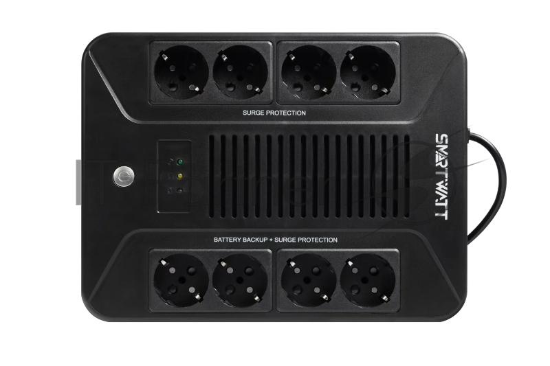 ИБП SMARTWATT UPS SAFE PRO 600 Line-interactive 600VA/360W Brick (Euro x8, LED, 275x210x95(мм), 4,8 кг, гарантия 24мес.
