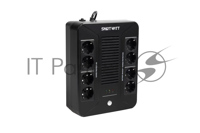 ИБП SMARTWATT UPS SAFE PRO 600 Line-interactive 600VA/360W Brick (Euro x8, LED, 275x210x95(мм), 4,8 кг, гарантия 24мес.