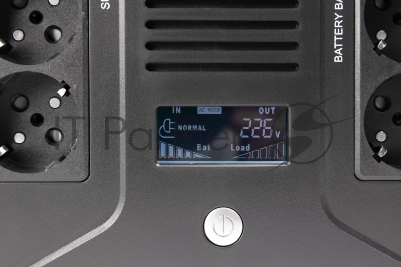 ИБП SMARTWATT UPS SAFE PRO LCD 600 Line-interactive 600VA/360W Brick (Euro x8, USB, RJ11/RJ45 protection, LCD, 275x210x9