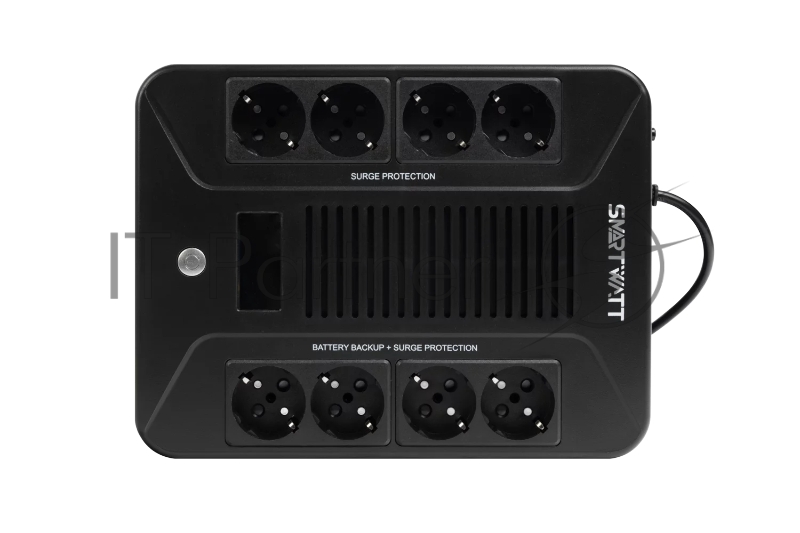 ИБП SMARTWATT UPS SAFE PRO LCD 600 Line-interactive 600VA/360W Brick (Euro x8, USB, RJ11/RJ45 protection, LCD, 275x210x9