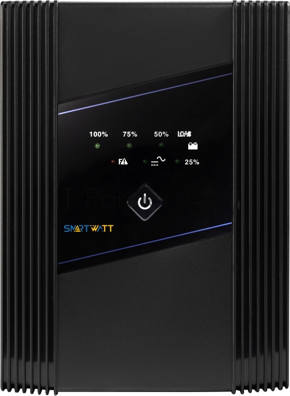 ИБП SMARTWATT UPS UNI 1000 Line-interactive 1000VA/600W Tower (Euro x2, IEC C13 x3, LED, 315x148x198(мм), 9 кг, гарантия