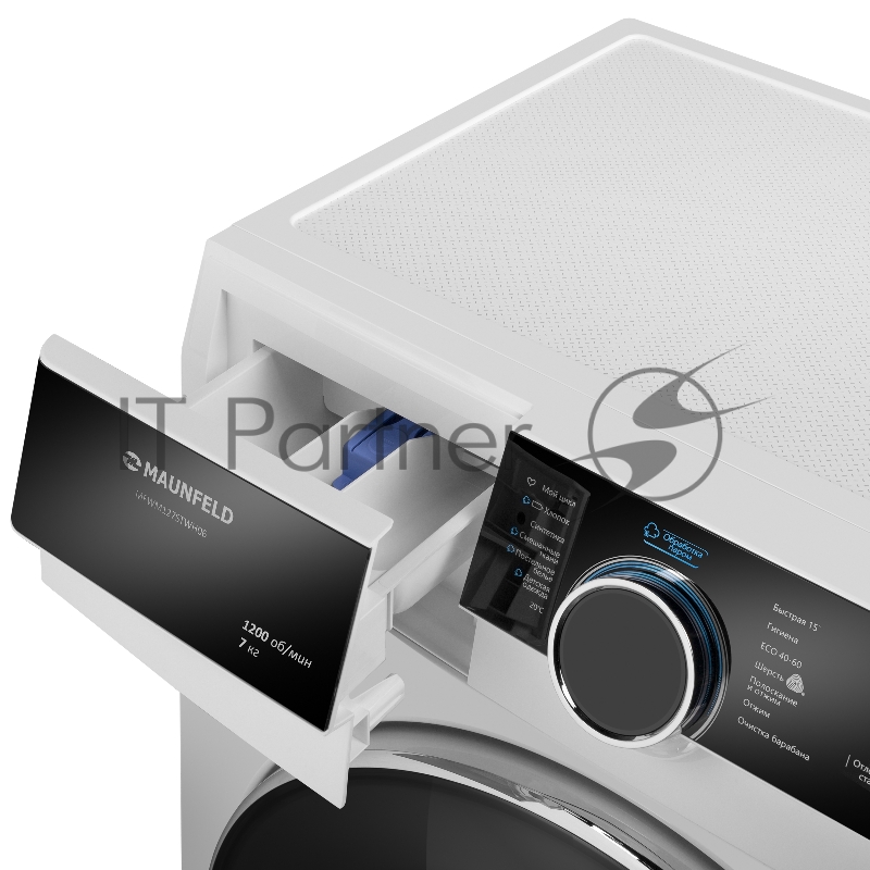 Стиральная машина с инвертором и паром MAUNFELD MFWM127STWH06