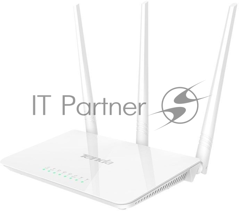 Сетевое оборудование TENDA F3 маршрутизатор 802.11n, до300Мбит/с, 2T2R, LAN: 3х10/100Мбит/с, WAN: 1х10/100Мбит/c, 3 внешние антенны 5дБи.