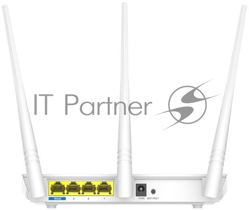 Сетевое оборудование TENDA F3 маршрутизатор 802.11n, до300Мбит/с, 2T2R, LAN: 3х10/100Мбит/с, WAN: 1х10/100Мбит/c, 3 внешние антенны 5дБи.